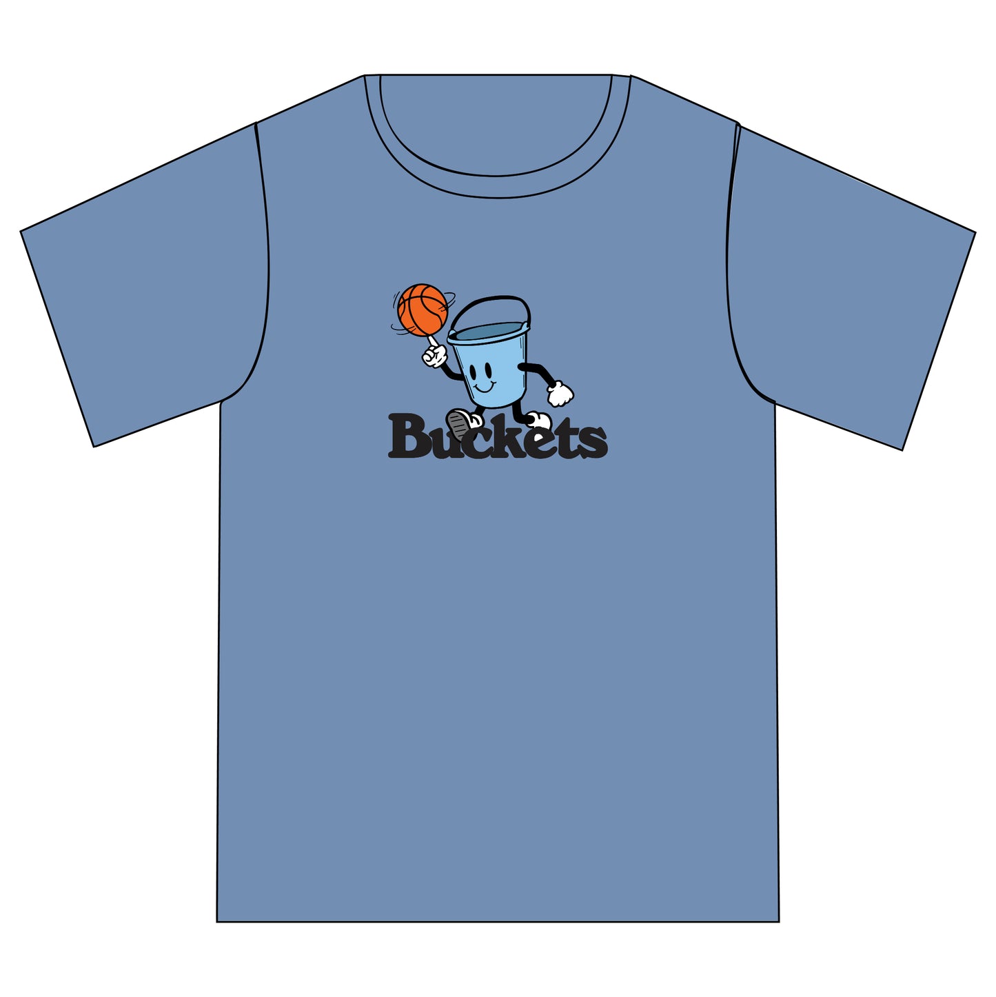 Blue Get Buckets tee - Blue